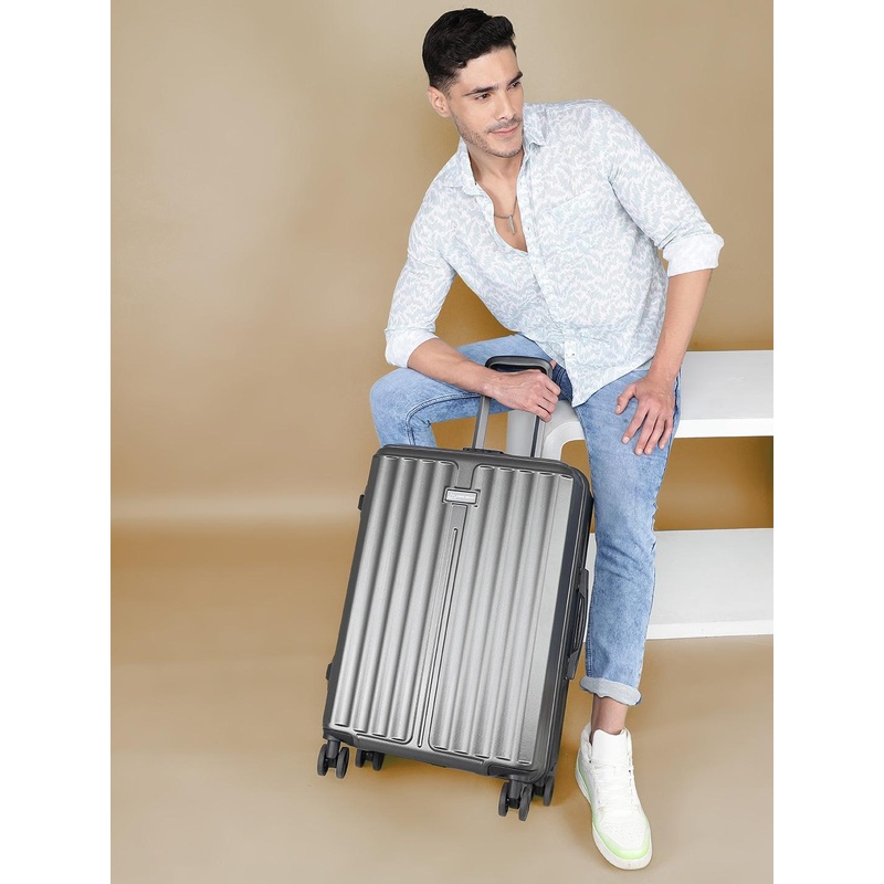 Move-Meant Roamify Polycarbonate 8 Wheel Hard Small Cabin Trolley Suitcase 66 Cm