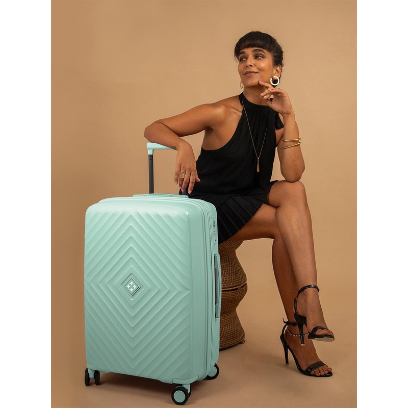 Nasher Miles Antwerp Polypropylene Large Pastel Green Trolley Bag – 28Inch 75cm