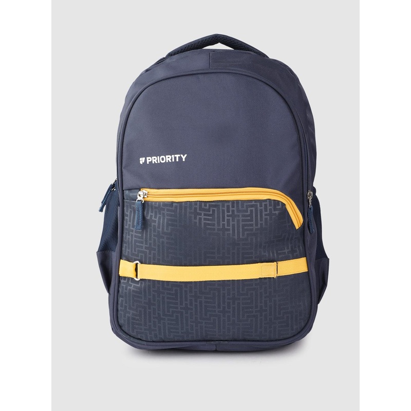 Priority Unisex Geometric Printed Backpack- 35L