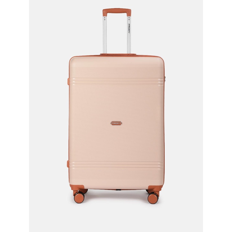 Priority Unisex Textured 360 Degree Rotation Hard Sided Large Trolley Bag – 122.51L