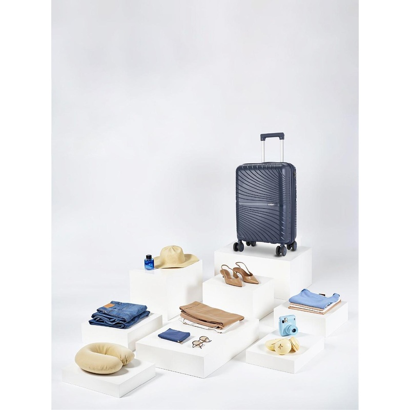 Safari Atlantis Textured Hard-Sided Cabin Trolley Bag