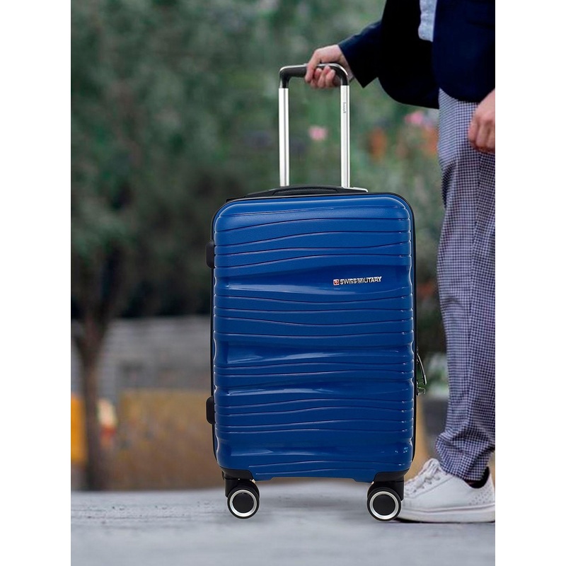 SWISS MILITARY Swirl Hard Sided Small Trolley Bag 41.0L