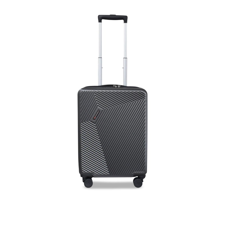 SWISS MILITARY Unisex Textured Hard-Sided Cabin Trolley Bag