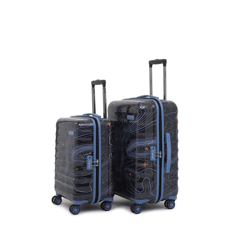 uppercase  Set Of 2 Printed Hard-Sided Trolley Bag