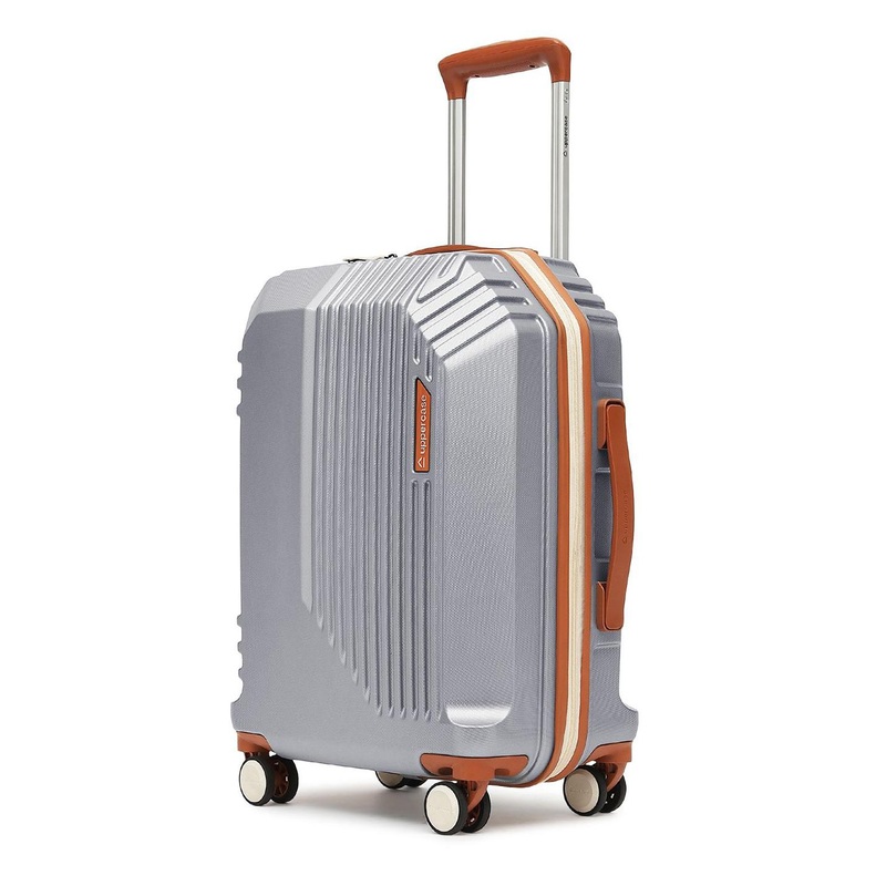 uppercase Vector Textured Hard-Sided Cabin Trolley Bag