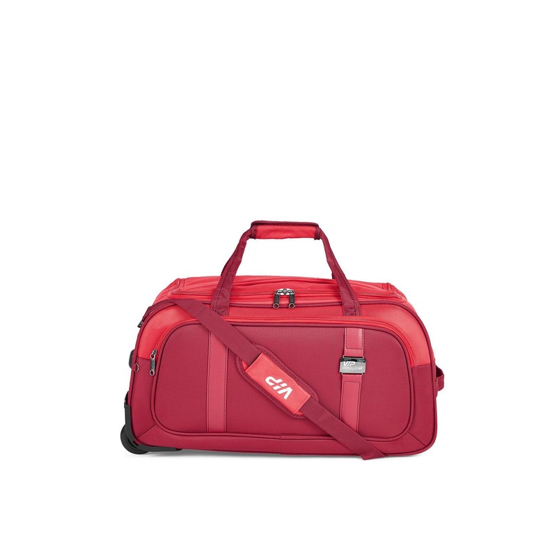 VIP Maroon Soft Sided Duffle Trolley Bag