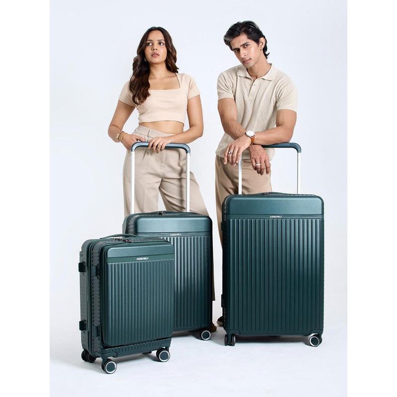 Assembly Rover Pro Green Set of 3 Premium Trolley Luggages 20 , 24 & 28 Inches