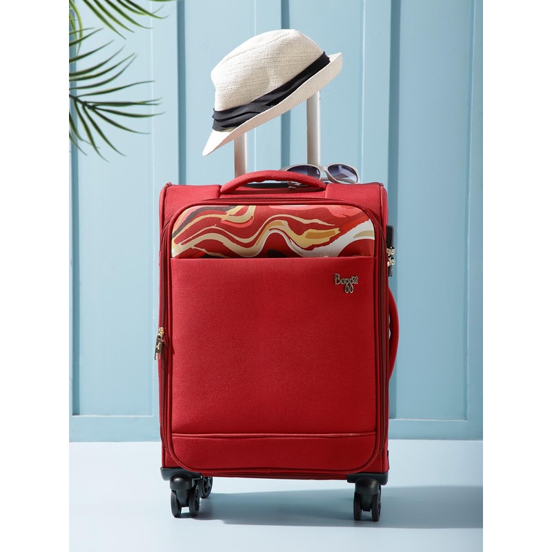 Baggit Abstract Print Soft-Sided Lava Cabin Trolley Bag