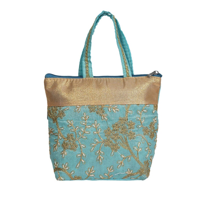 Kuber Industries Printed Shopper Shoulder Bag with Bow Detail