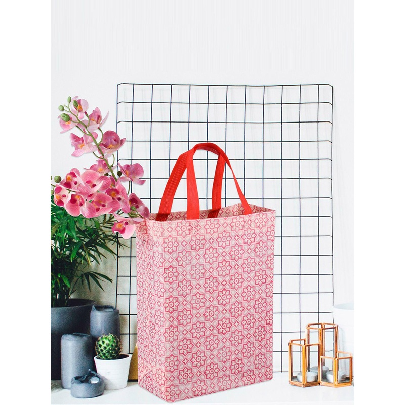 Kuber Industries Set of 9 Printed Bucket Handheld Bag