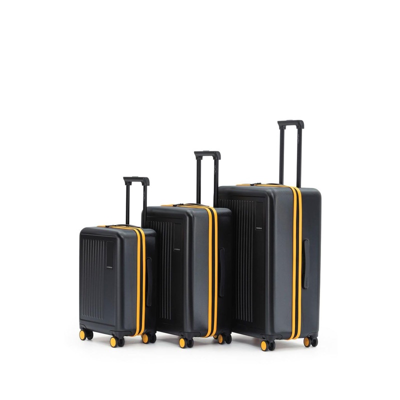 MOKOBARA Unisex The Transit Luggage Set of 3 Hard Sided Trolley Bags