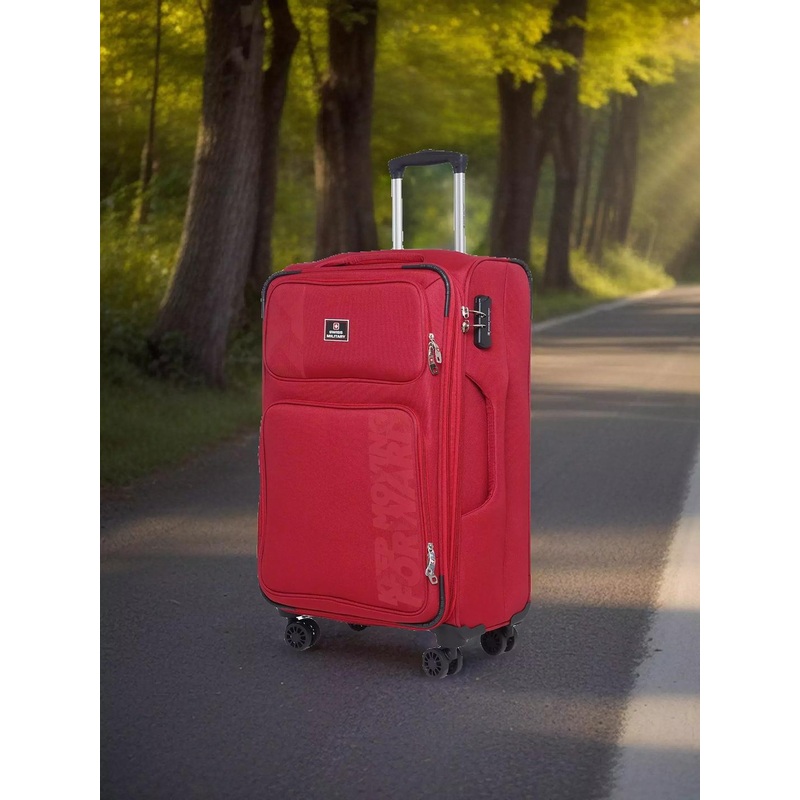 SWISS MILITARY Soft-Sided Medium Trolley Suitcase 85 Litres