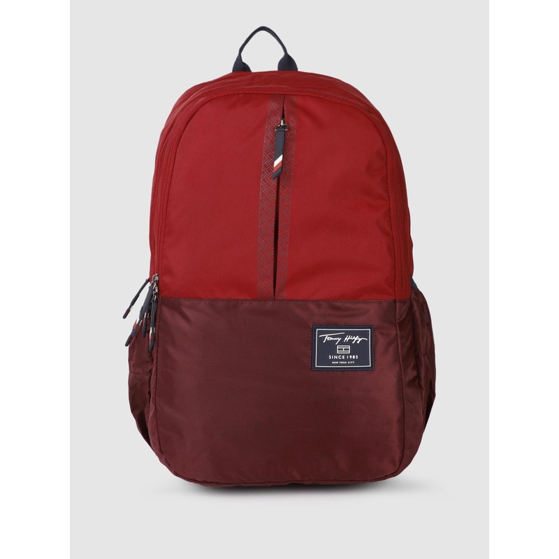 Tommy Hilfiger Unisex Colourblocked Backpack with Rain Cover