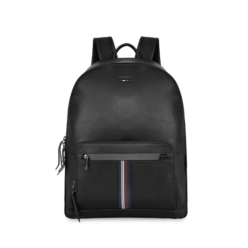 Tommy Hilfiger Unisex Leather Textured Small Backpack