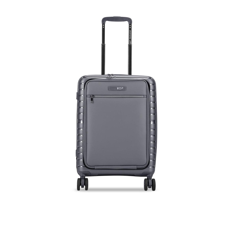 VIP Aer Plus Textured Hard-Sided Cabin Trolley Bag