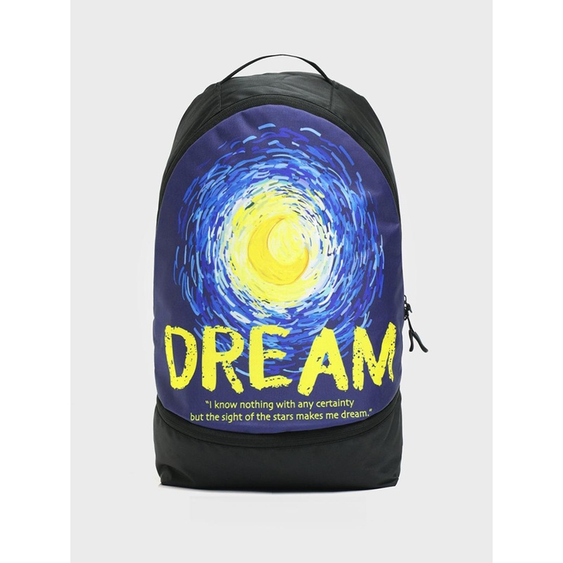 Bewakoof Unisex Black Dream Printed Small Backpack