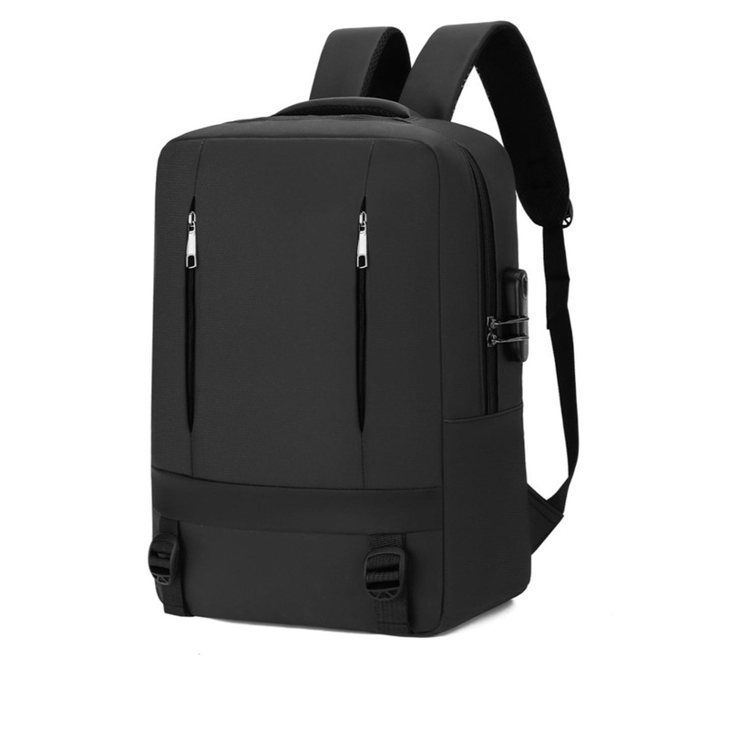 Carry Trip Unisex Solid Laptop Bag with USB Port, TSA Zipper Lock & Water Resistance