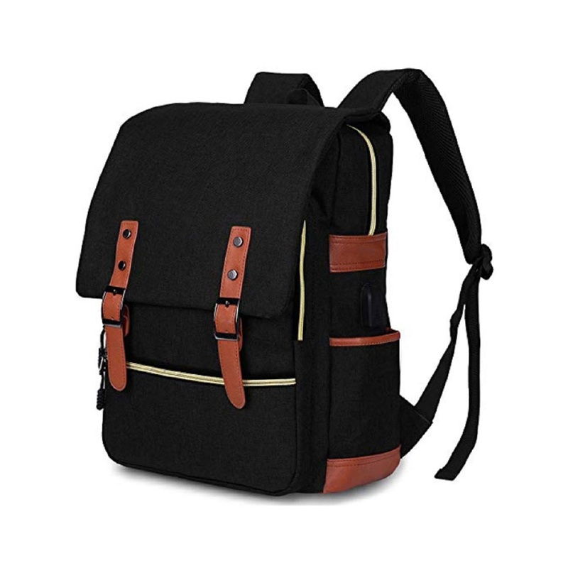 CONTACTS Unisex Black Laptop Bag