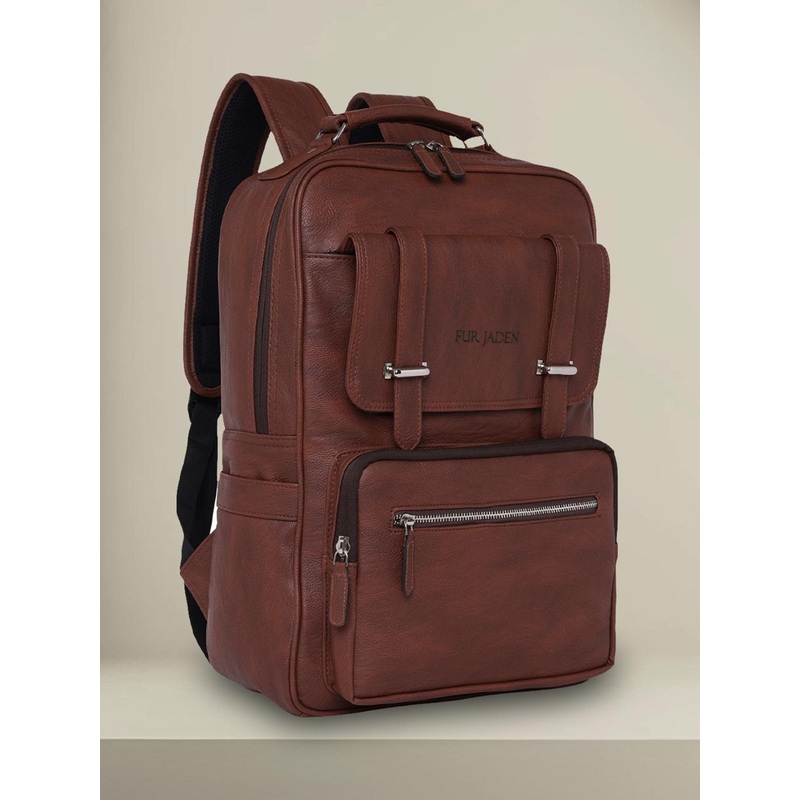 FUR JADEN Unisex Solid Padded Backpack