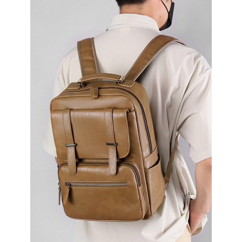 Mast & Harbour Men  Executive Urban Commuter Textured Medium Backpack 20L