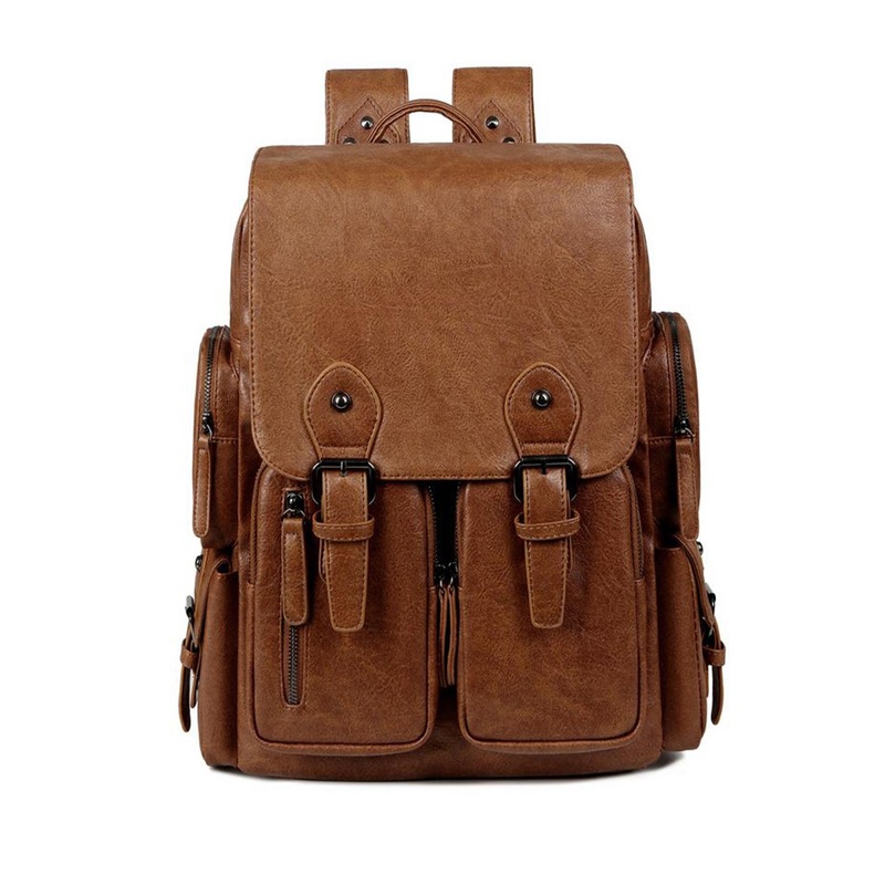 Mast & Harbour Men Solid Padded Zip Pocket Backpack