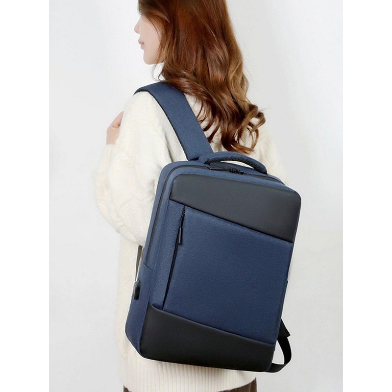 Mast & Harbour Men USB Charging Port Urban Commuter Zipper Backpack