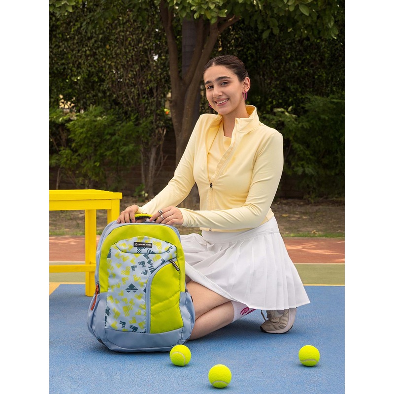 Nasher Miles Tetris Green Laptop Backpack 36 Liters Polyester with Raincover