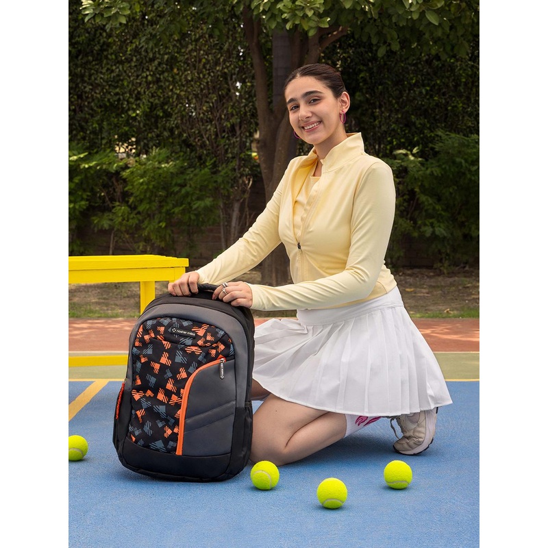 Nasher Miles Unisex Tetris Laptop Backpack 36 Liters Polyester with Raincover Black