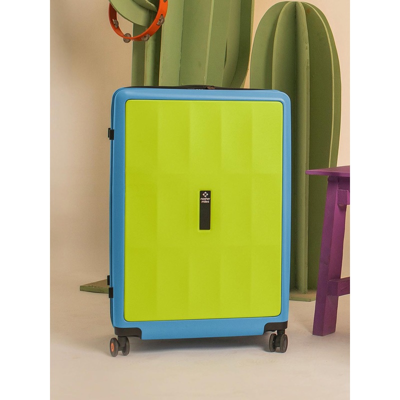 Nasher Miles Zanzibar Polycarbonate Medium Green Blue Trolley Bag – 24 Inch (65 cm)