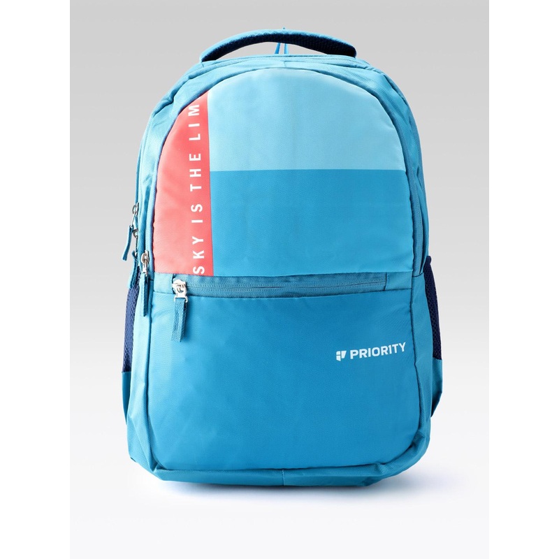 Priority Unisex Brand Logo Printed Backpack