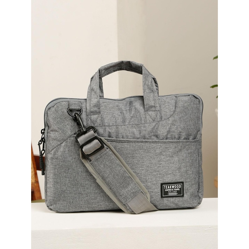 Teakwood Leathers Unisex Solid Laptop Bag – Up to 13 inch