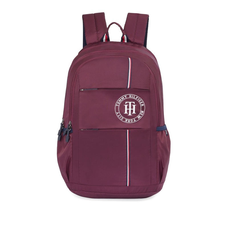 Tommy Hilfiger Unisex Brand Logo Printed Backpack 34L