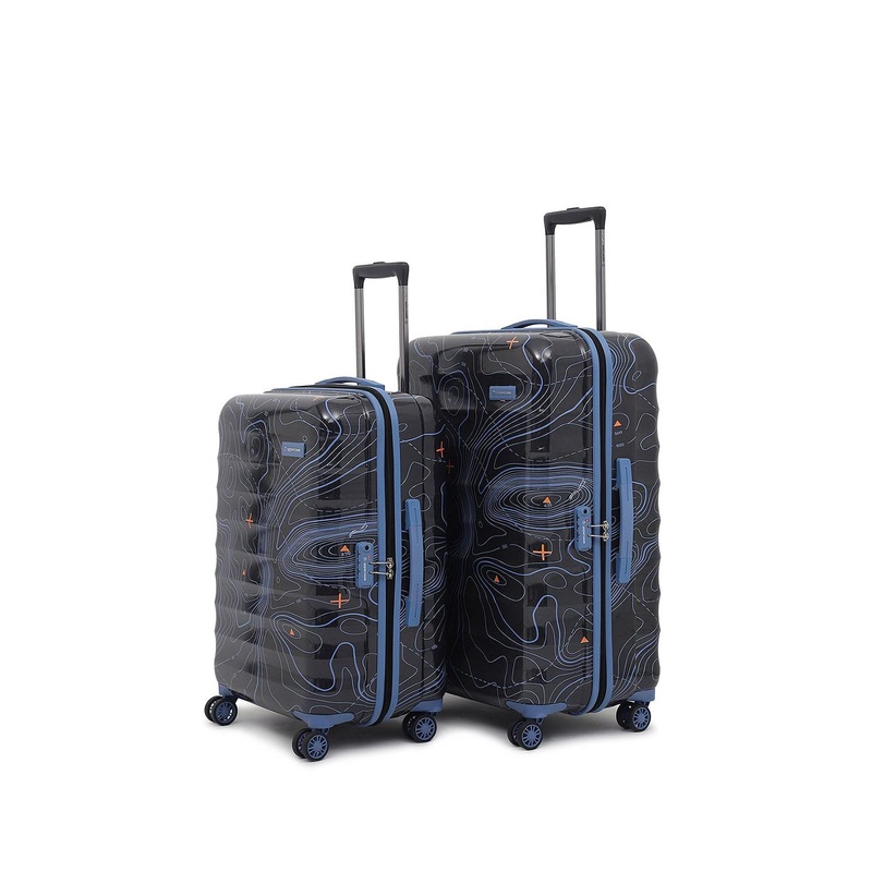 uppercase Set Of 2 Printed Hard-Sided Large & Medium Trolley Bags