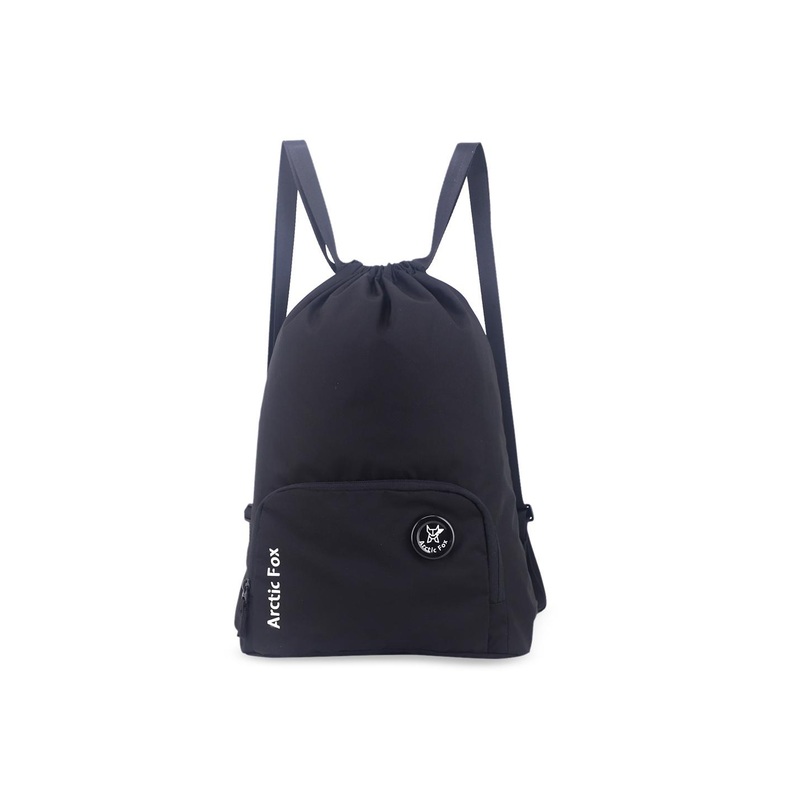 Arctic Fox Unisex Black Solid Backpack