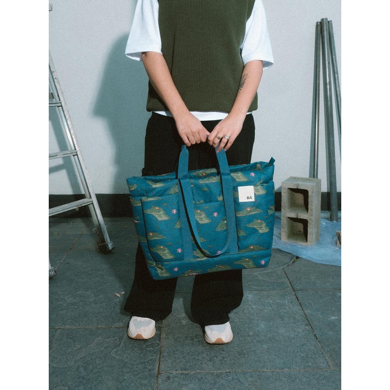 DailyObjects Printed Structured Tote Bag With Quilted