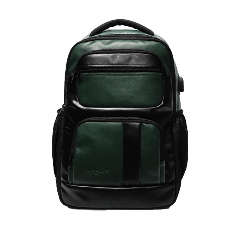 F Gear Unisex Olive Green & Black Laptop Backpack