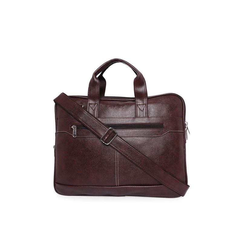 GEPACK  Textured Leather Laptop Bag
