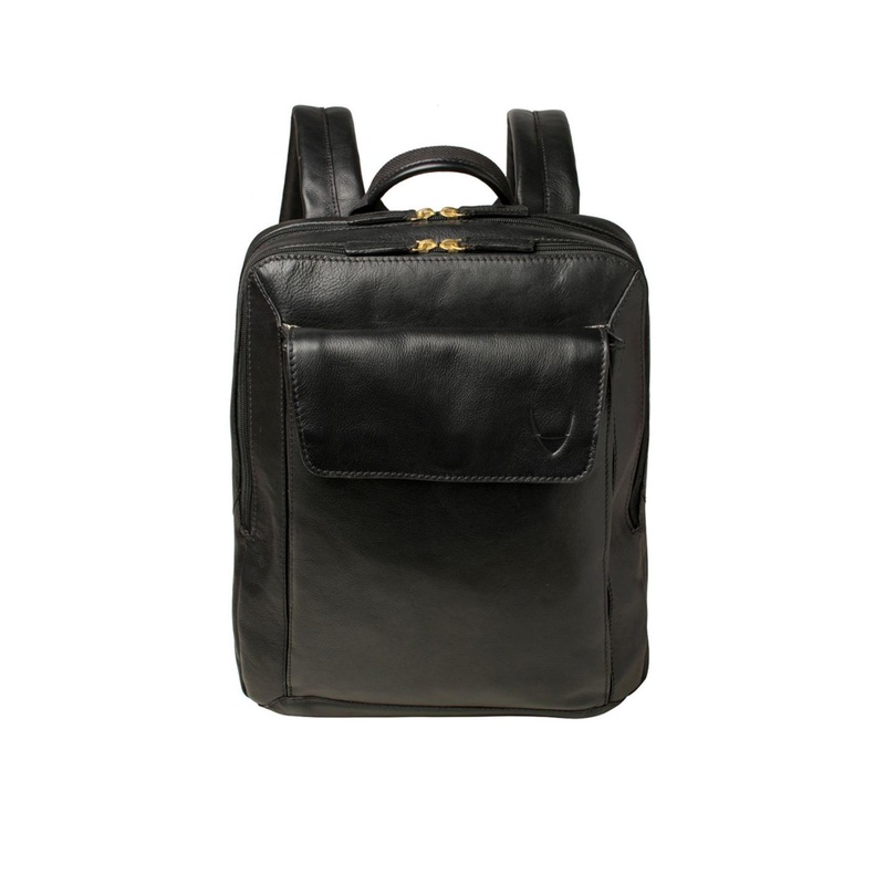 Hidesign Men Black Solid Backpack
