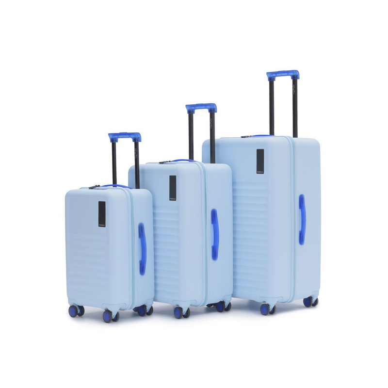 MOKOBARA The Aisle Trunk Set Of 3 Textured Hard-Sided Trolley Bags