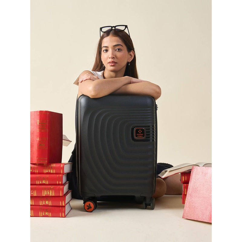 Nasher Miles Boston Polypropylene Cabin Black Trolley Bag – 20 Inch (55 cm)