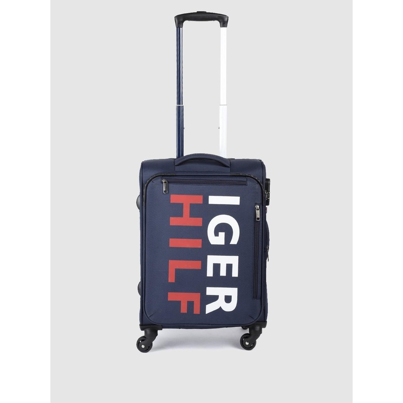 Tommy Hilfiger Brand Logo Printed Soft Cabin Trolley Bag