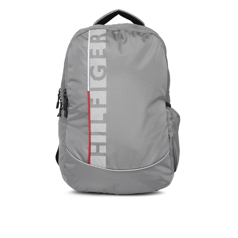 Tommy Hilfiger Unisex Grey Printed Backpack