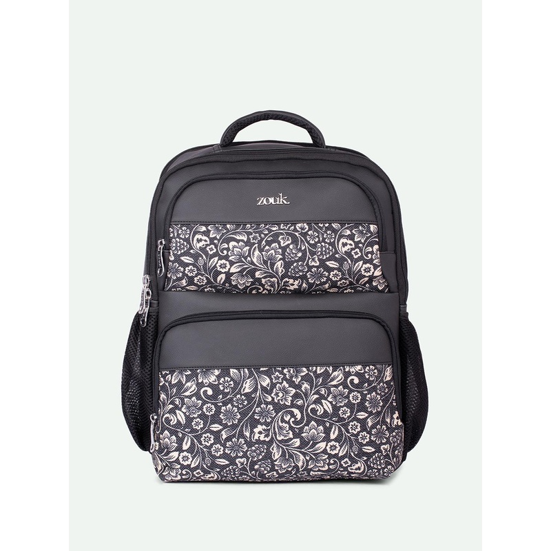 ZOUK Unisex Flomotif 16 Inch Medium Leather Backpack