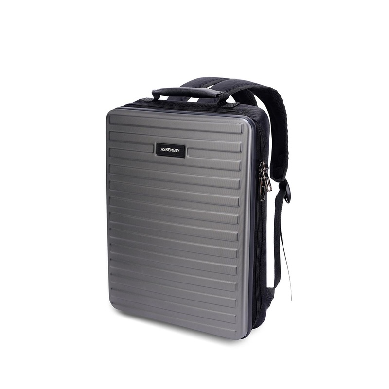 Assembly Unisex Edge Grey Hardshell 15.6 Inch Laptop Travel Backpack