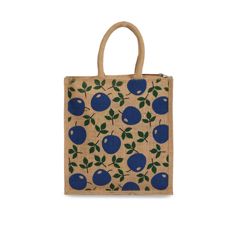 Kuber Industries Graphic Printed Shopper Jute Handheld Bag