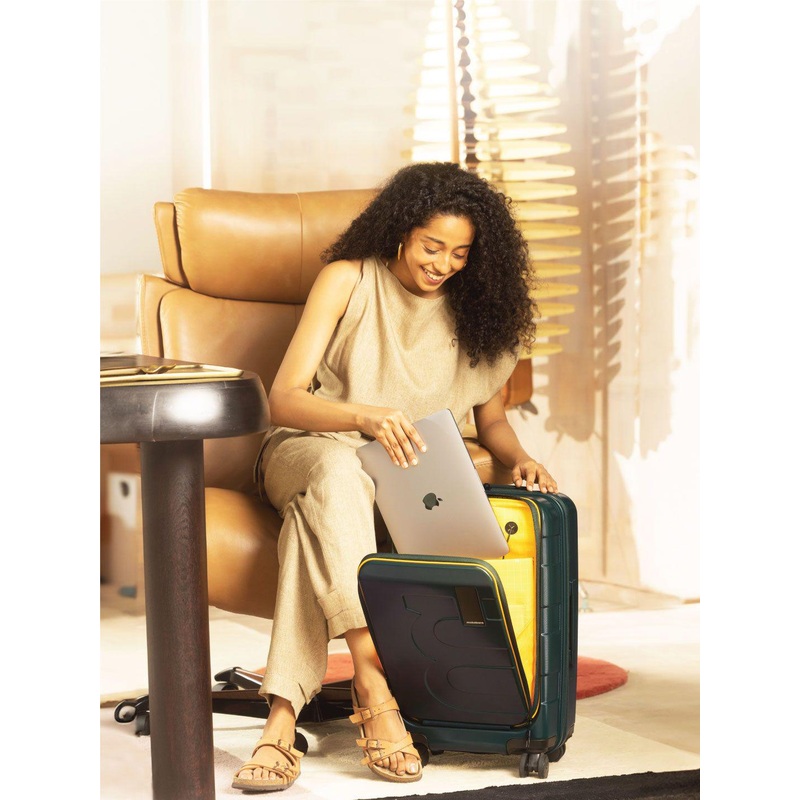 MOKOBARA Textured Hard-Sided Cabin Trolley Bag