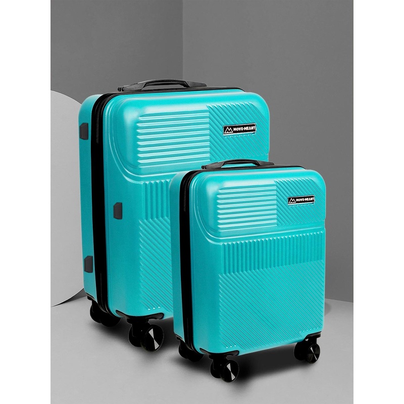 Move-Meant Voyage Ware Polycarbonate 8 Wheel Hard Small & Medium Trolley Suitcase