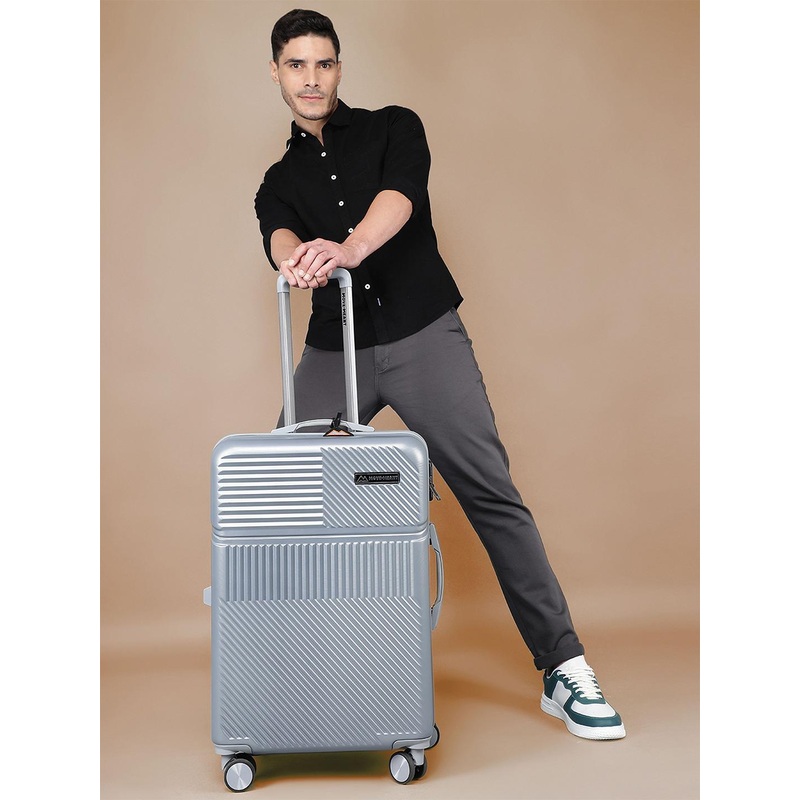 MOVE-MEANT VoyageWare Polycarbonate 8 wheel Hard Medium Check-in Trolley Suitcase 66 cm