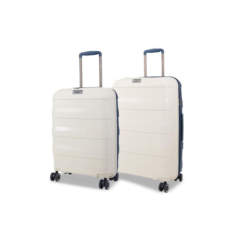 Safari Select Aeroglide Set Of 2 Textured Hard-Sided Small & Medium Trolley Suitcase
