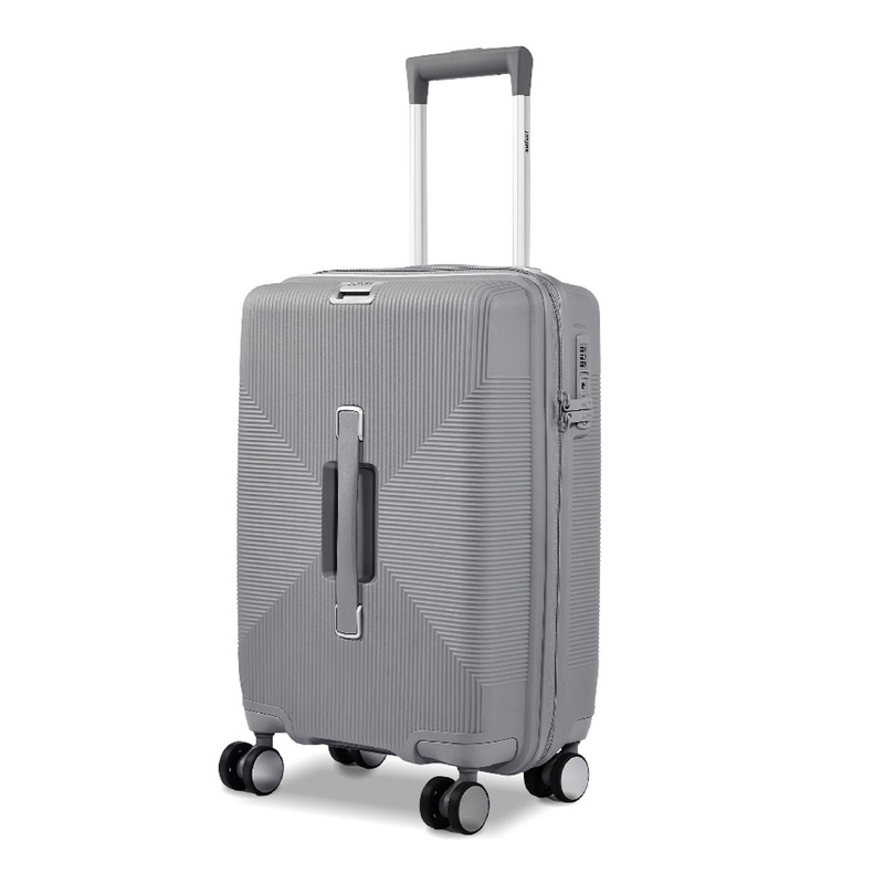 Safari Select Trunk Grey Huge Capacity with TSA Lock Polycarbonate Trolley Bag 66 Cm